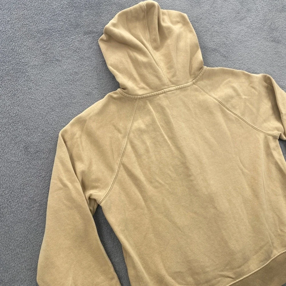 Gap Full Zip Hoodie Womens Medium Travertine Brown Heritage Logo Sweatshirt
